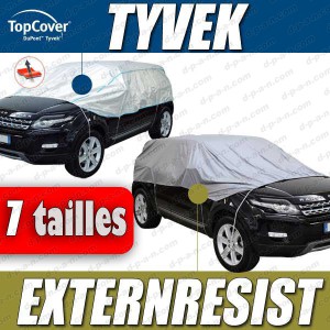 Demi-bâche protection Peugeot 107 - demi-housse Tyvek® DuPont