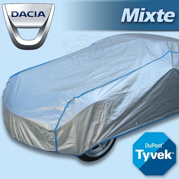 Housse/Bâche de protection Tyvek mixte pour autos Dacia (DOKKER, DUSTER,  LODGY, LOGAN, SANDERO, )