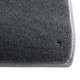 Ensemble de 4 tapis de sol avant et arrière + coffre pour Renault 4L - Gris anthracite